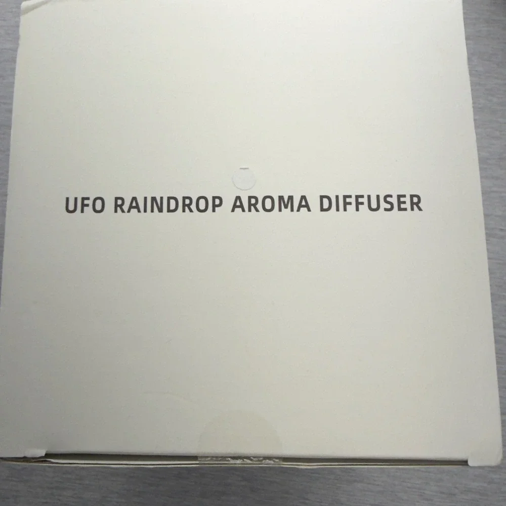 UFO Raindrop Aroma Diffuser V56 White Spaceship Humidifier with Color LED Light